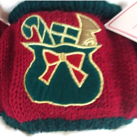 1997 K-Mart Collectible Bears Teddy Bear Sweater With Toy Sack 17" Plush W/ Tag - Picture 12 of 12